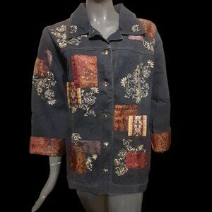 XL Graff Wear by UM Company - Denim Patchwork Jacket